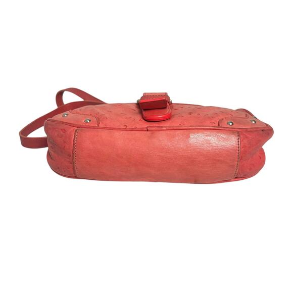 Valentina Made in Italy Crossbody Bag Pink Leather Studded Handbag Small Purse - Picture 5 of 11